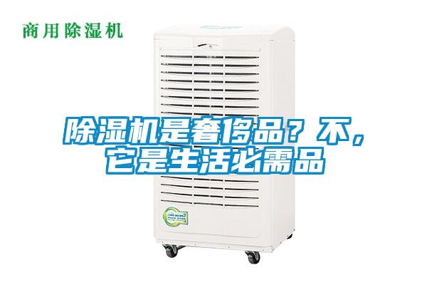 除濕機是奢侈品？不，它是生活必需品